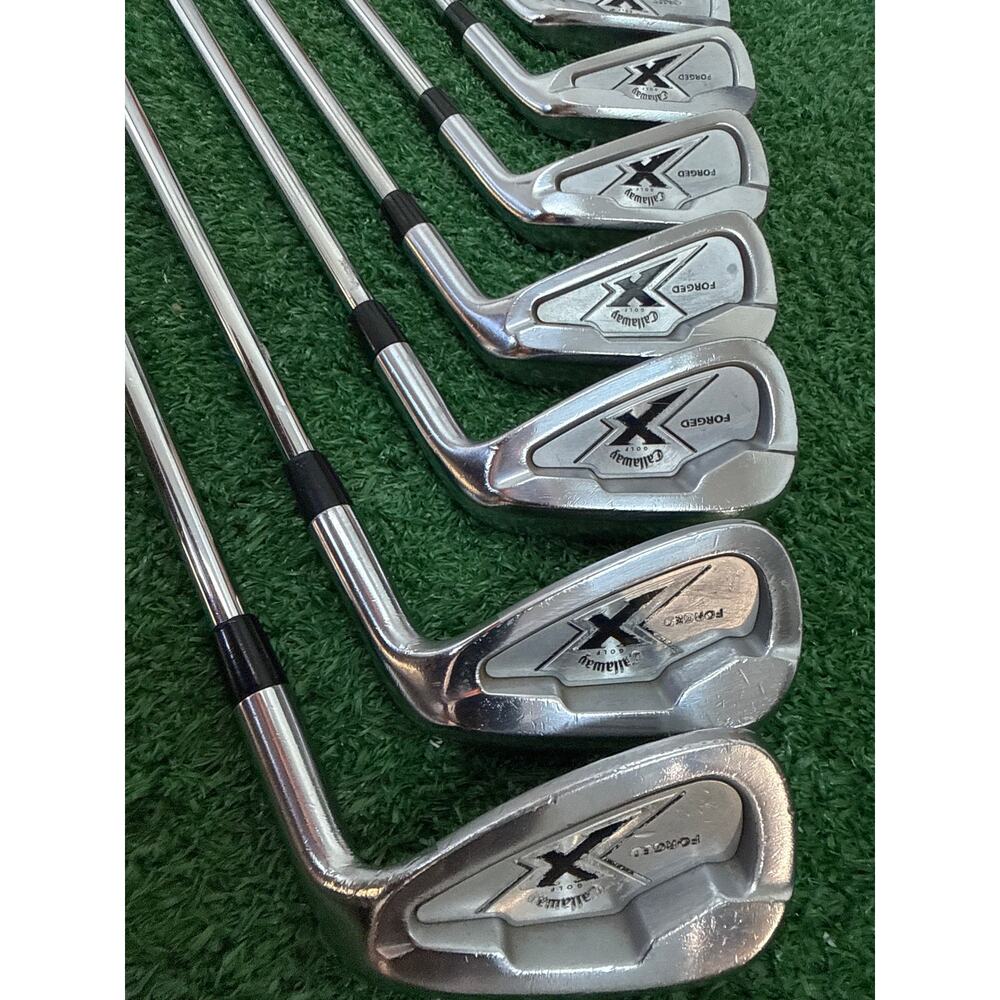 Callaway X Forged Iron Set 8 pcs 3-PW Steel Shaft R Flex RH - Picture 9 of 13